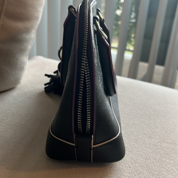 Coach handbag black with pink trim - strap for shoulder bag or hand carry $50 - Picture 5 of 7